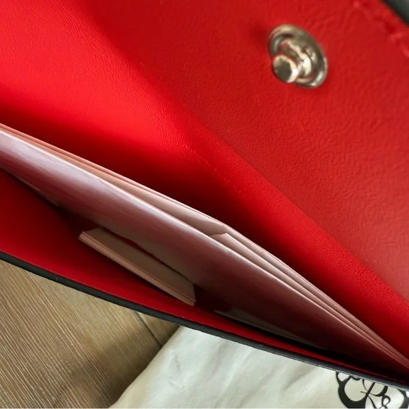 Alexander McQueen Skull Clasp Envelope Clutch Purse - Picture 4 of 6